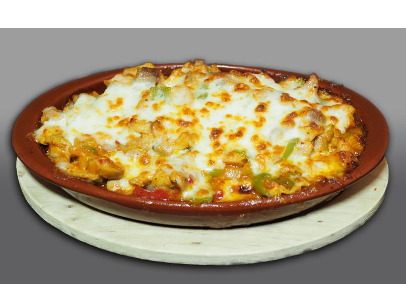 Kiremitte Kaşarlı Tavuk